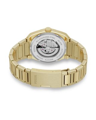 Everett Automatic Gold-Tone Stainless Steel Watch, 42mm
