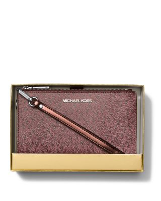 Jet Set Monogram Wristlet