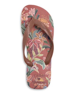 Women&#39;s Farm Delicate Flowers Flip Flops