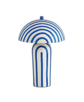  Maiori Striped Papier Mache Table Lamp