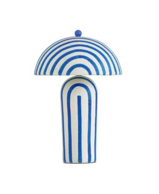 Maiori Striped Papier Mache Table Lamp