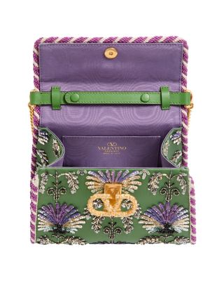 Vsling Mini Jewel VLogo Embroidered Convertible Top Handle Bag