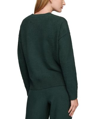 Boucle Crewneck Pullover Sweatshirt