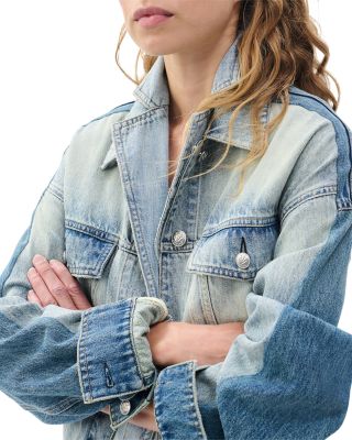 Miramar Denim Print Silk Scarf