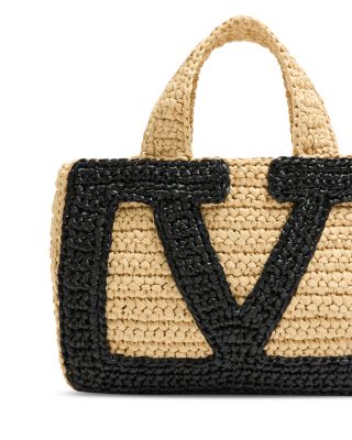 Viva Superstar Small Raffia Shopping Tote Bag
