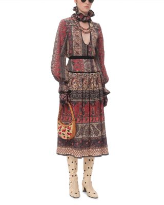 Vlogo Signature Mini Cherryfic Raffia Hobo Shoulder Bag