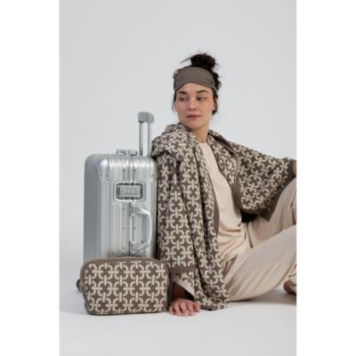 Chain Print Travel Blanket Set