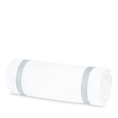 Matouk Lowell Neck Roll Pillow Cover In White