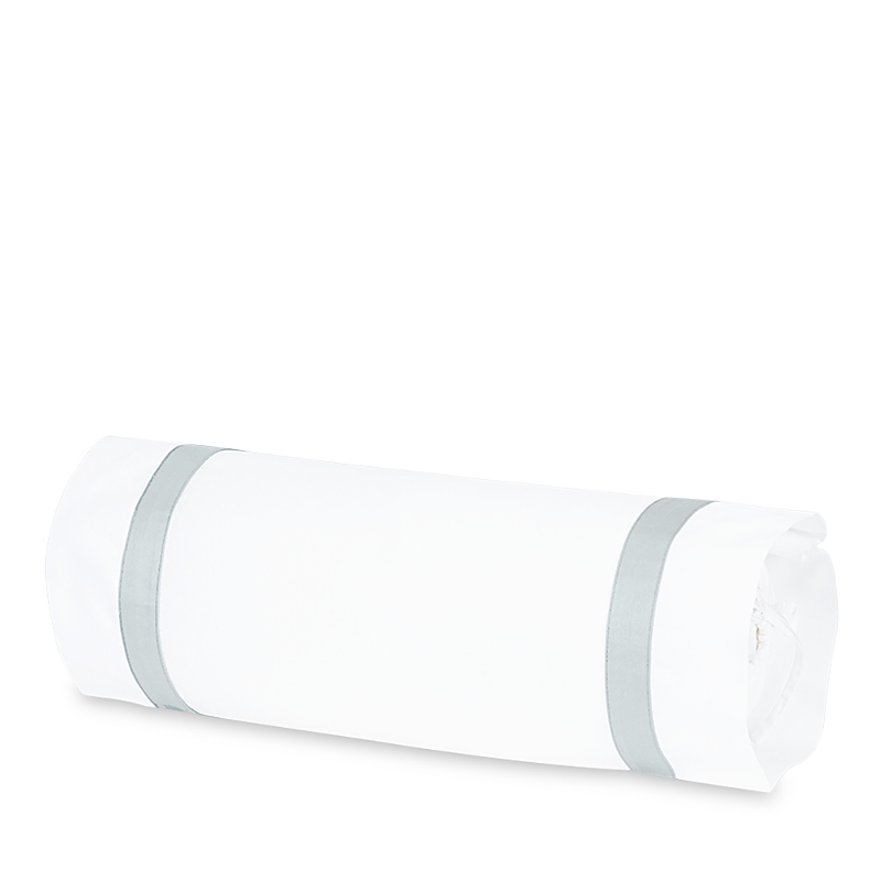 Matouk Lowell Neck Roll Pillow Cover In White