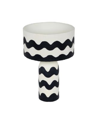  Tropea Waves Papier Mache Table Lamp