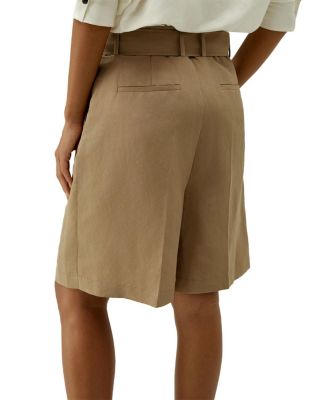  Chic Silk-Linen Blend Bermuda Shorts