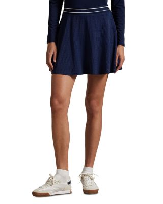 Cable-Motif A-Line Skort