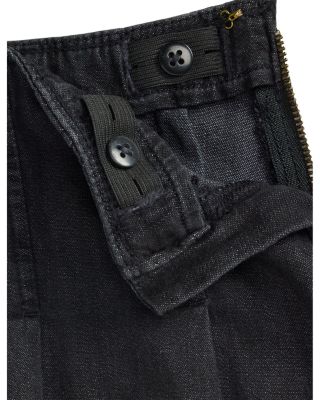 Girls' Pleated Cotton Denim Skirt - Big Kid