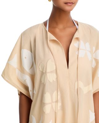 Sunup Applique Caftan Swim Cover-Up 