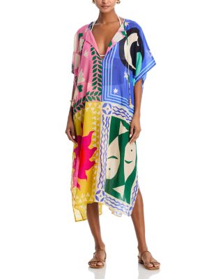 Summer Escape Caftan Swim Cover-Up 
