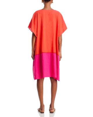 Colorblocked Siesta Caftan Swim Cover-Up