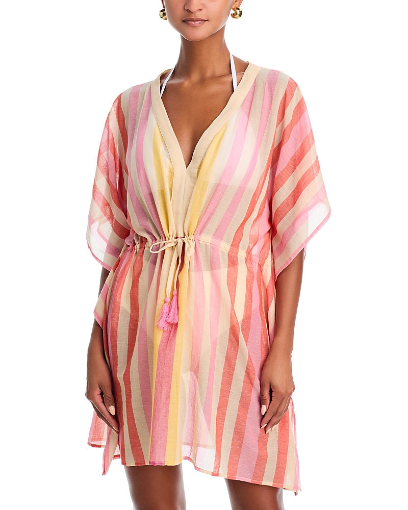 Echo Cabana Caftan Swim Cover-up In Pink