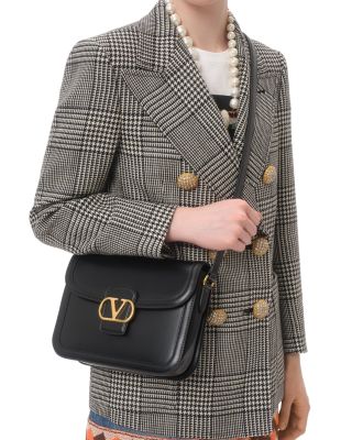 VLogo 9to5 Leather Shoulder Bag