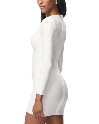 Long-Sleeve Mini Sheath Dress