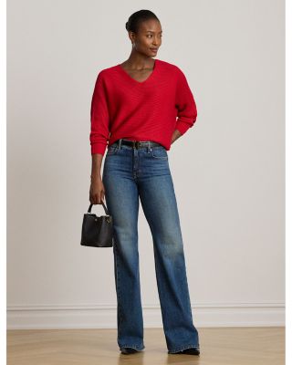 Long Sleeve Rib Knit Sweater