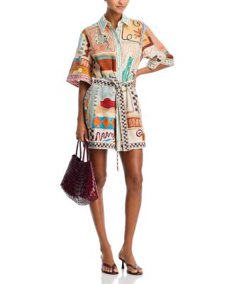 Michelle Mini Linen Dress