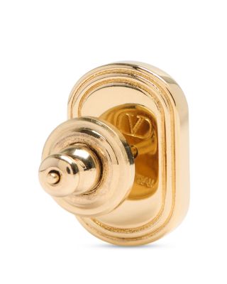 Logo Stud Earrings, 0.6&amp;quot;W