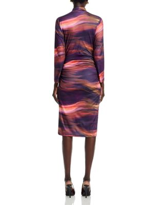 Mock Neck Jersey Dress