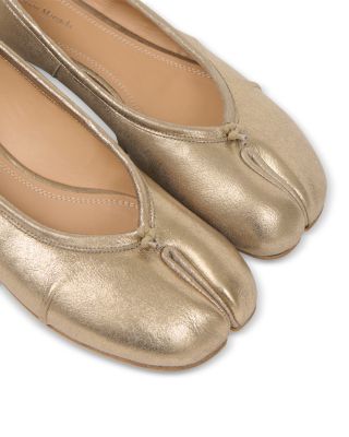 Women&#39;s Tabi Leather Ballerina Flats