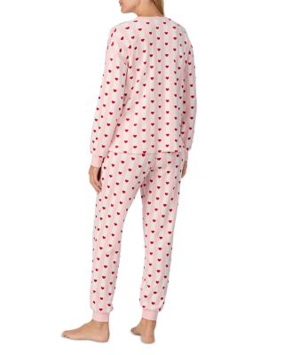 Dot Print Long Pajama Set