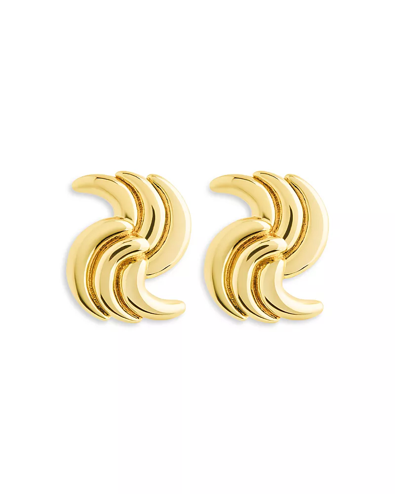 Sterling Forever Leni Twist Stud Earrings