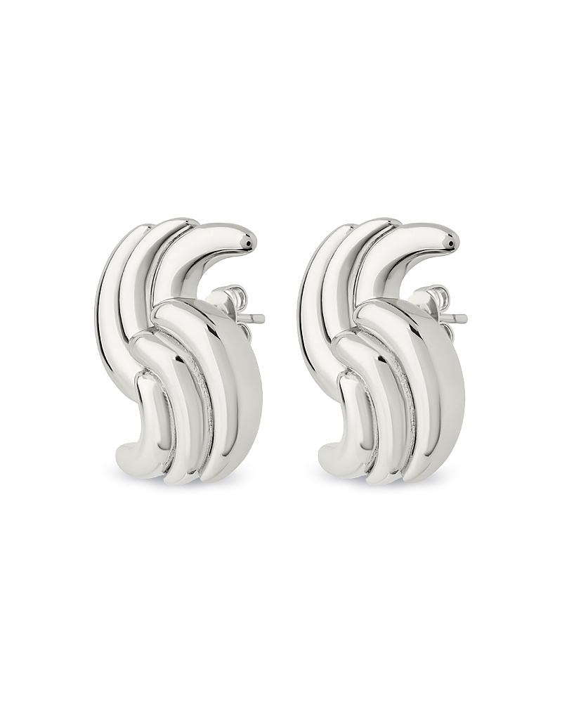 Sterling Forever Leni Twist Stud Earrings