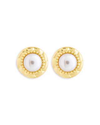 Eudora Imitation Pearl Stud Earrings