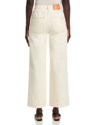Blaire Weekend High Rise Wide Leg Jeans in Ivory