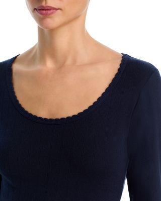 Pointelle Long Sleeve Tee