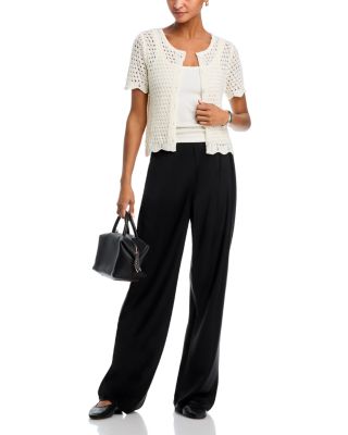 Eyelet Crocheted Cardigan