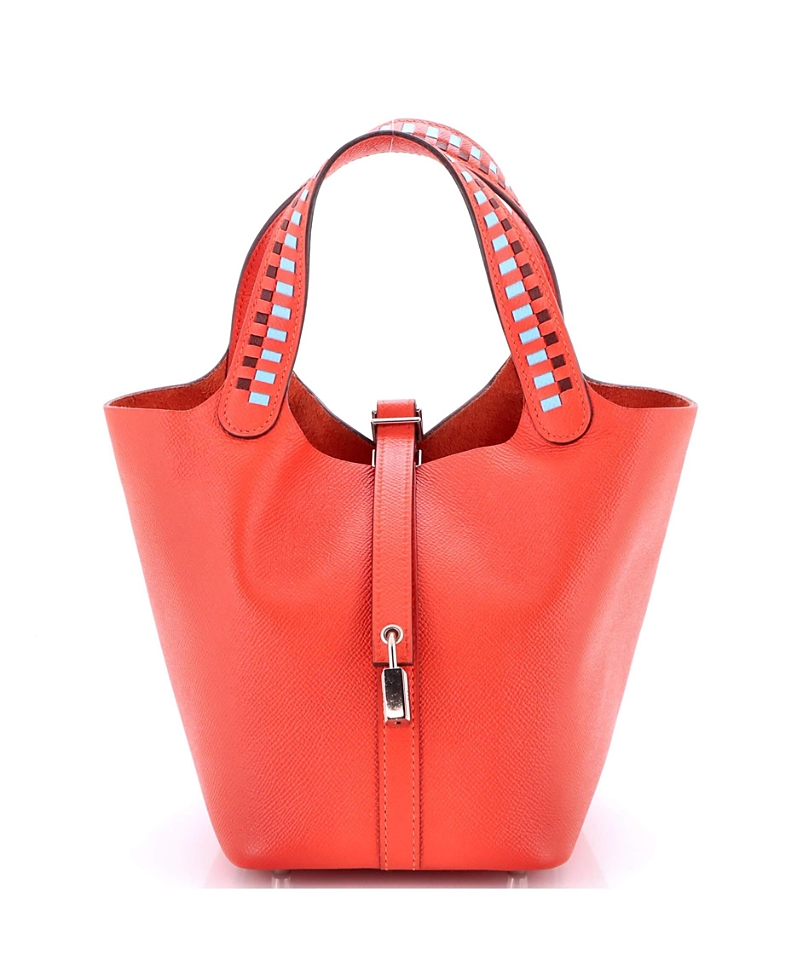 Click to view more detailed imagery on our partner's website Pre-owned Pre-owned Hermes Hermes Pm Picotin Lock Bag Tressage Epsom