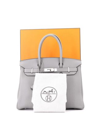  Birkin 30 Handbag Grey Togo with Palladium Hardware