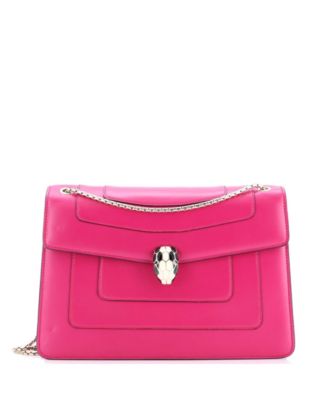  Medium Serpenti Forever Square Shoulder Bag Leather