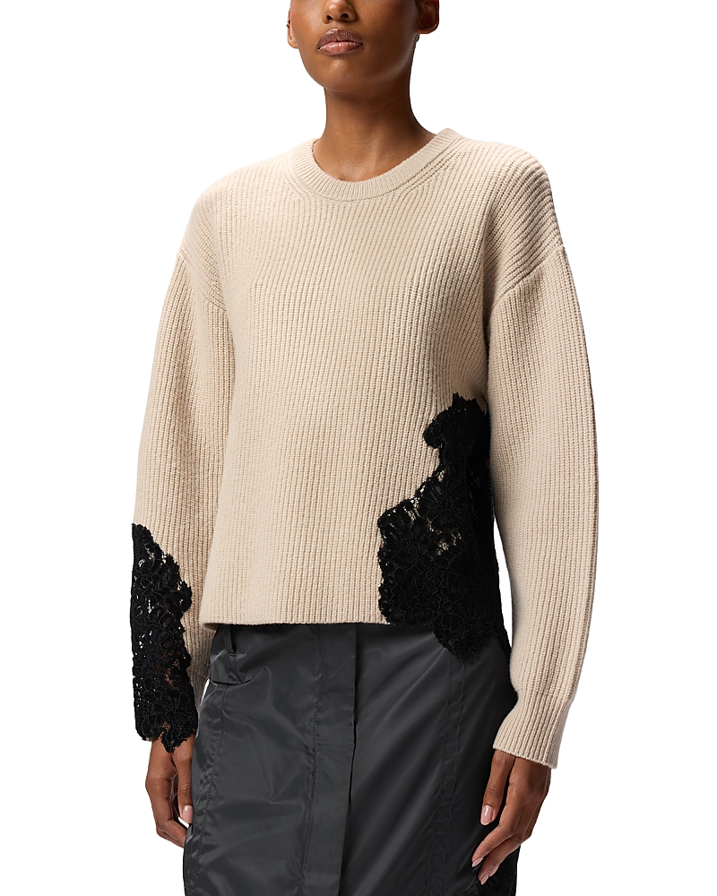 Pinko Piemonte Wool Blend Crewneck Sweater In Multi