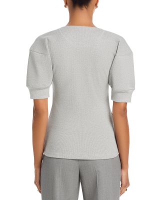 Ribbed Henley Top