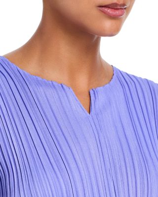 Pleated Vented Hem Dress