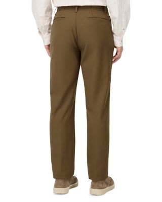 Straight Fit Wool Blend Trousers