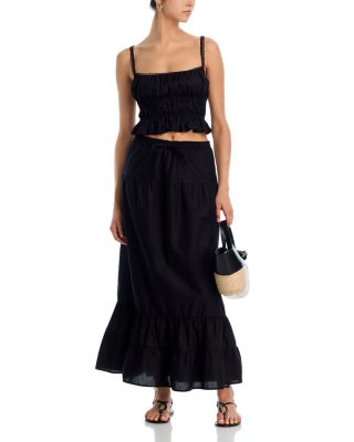Amelia Swim Cover Up Top & Riley Maxi Skirt Swim Cover-Up 
