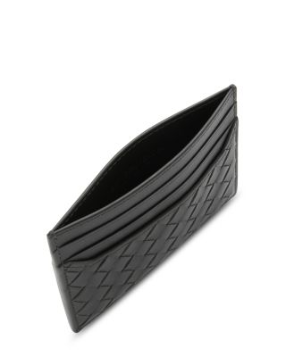 Intrecciato Leather Card Case