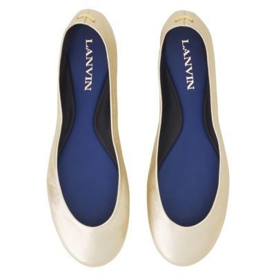  Women&#39;s The Ballerina Flat In Metallic Leather