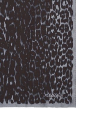 Leopard Print Silk Scarf
