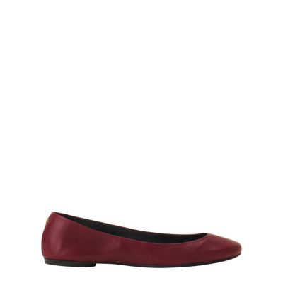  Women's The Ballerina Flat In Leather