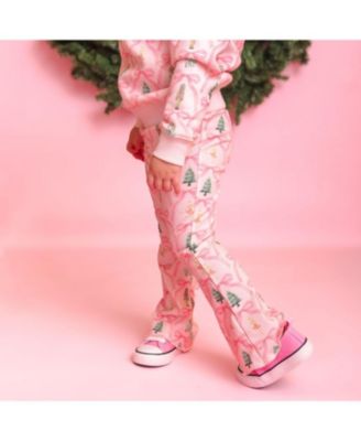 Girls' Nutcracker Trellis Christmas Flare Legging - Baby