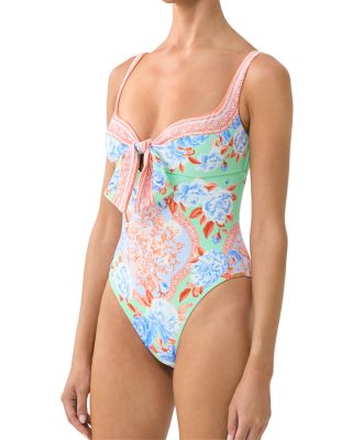 Sweetheart Neck One Piece Swimsuit