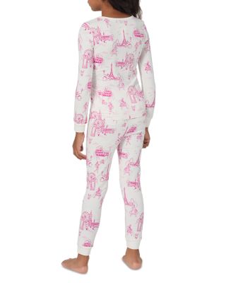 Unisex Printed Long Sleeved Pajama Set - Little Kid, Big Kid